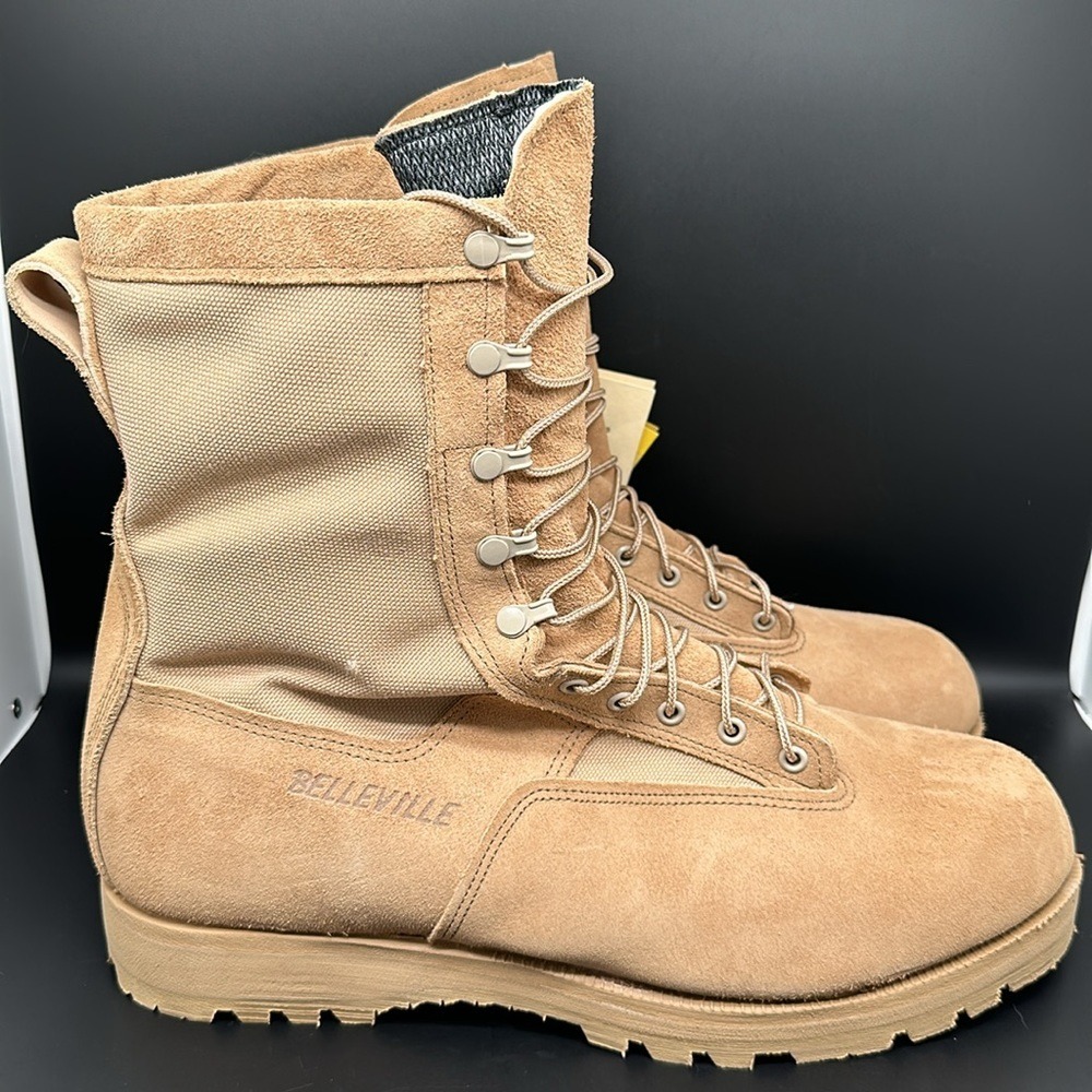 Belleville Army Combat Boots Temperate Weather Gore-Tex Tan‎ Men's Sz 16 XXW